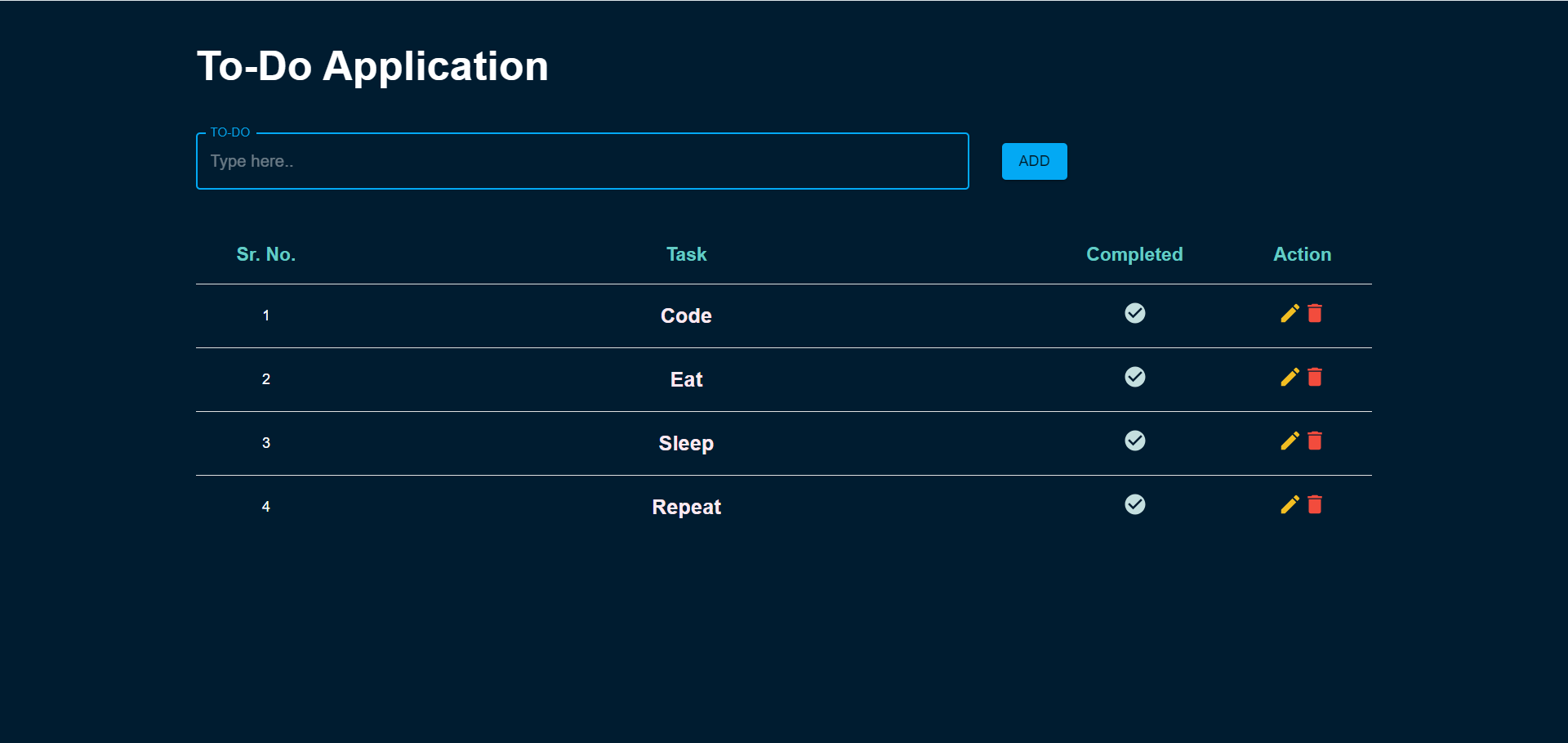 To-Do Application